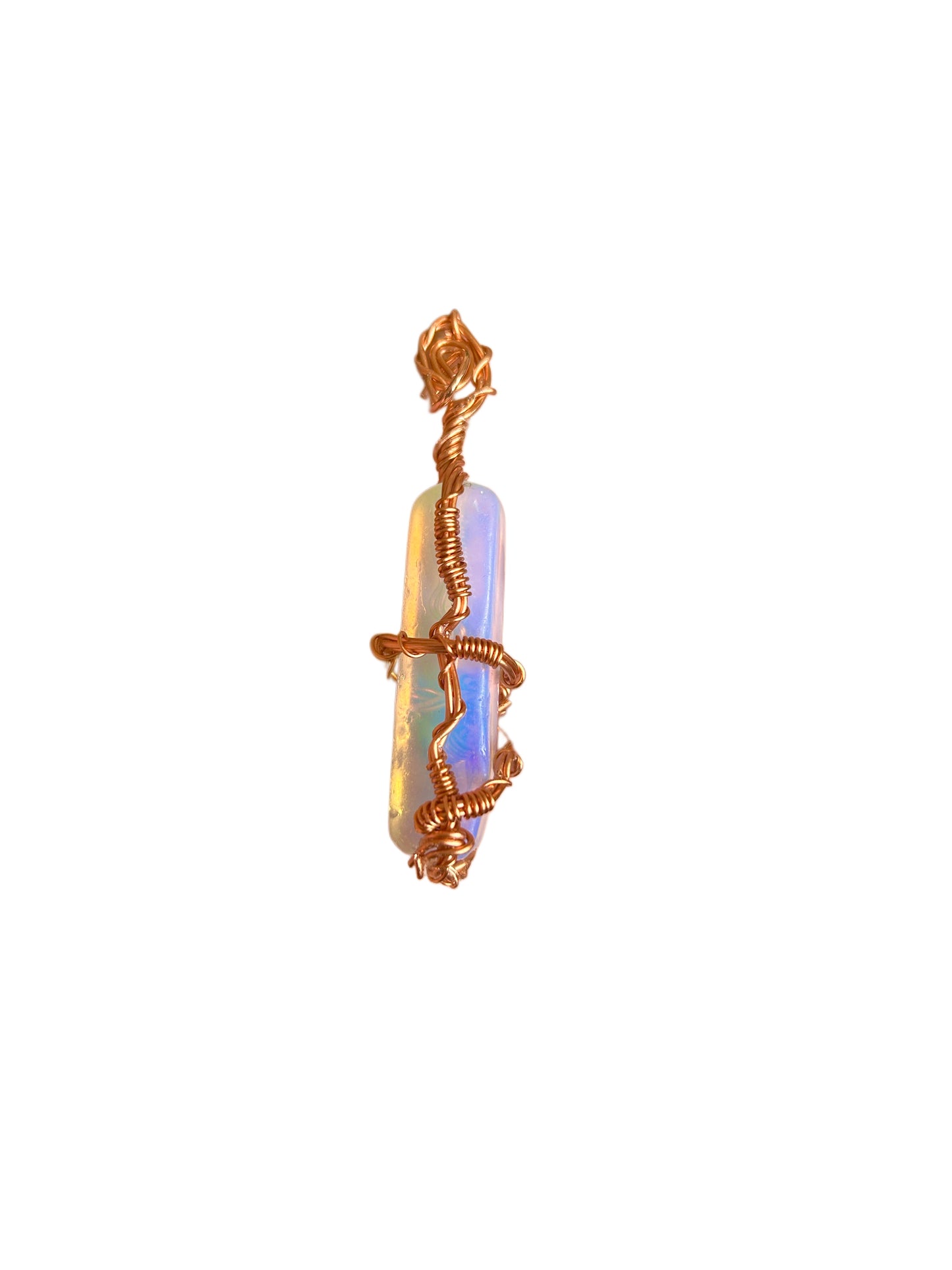 Tumbled Opalite Copper Wired Pendant03