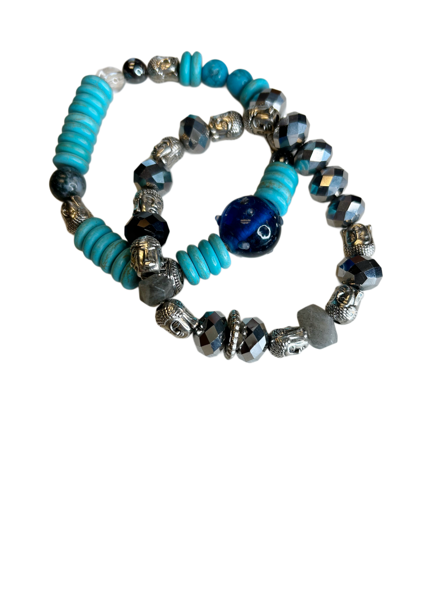 Bead and Brass Bracelets