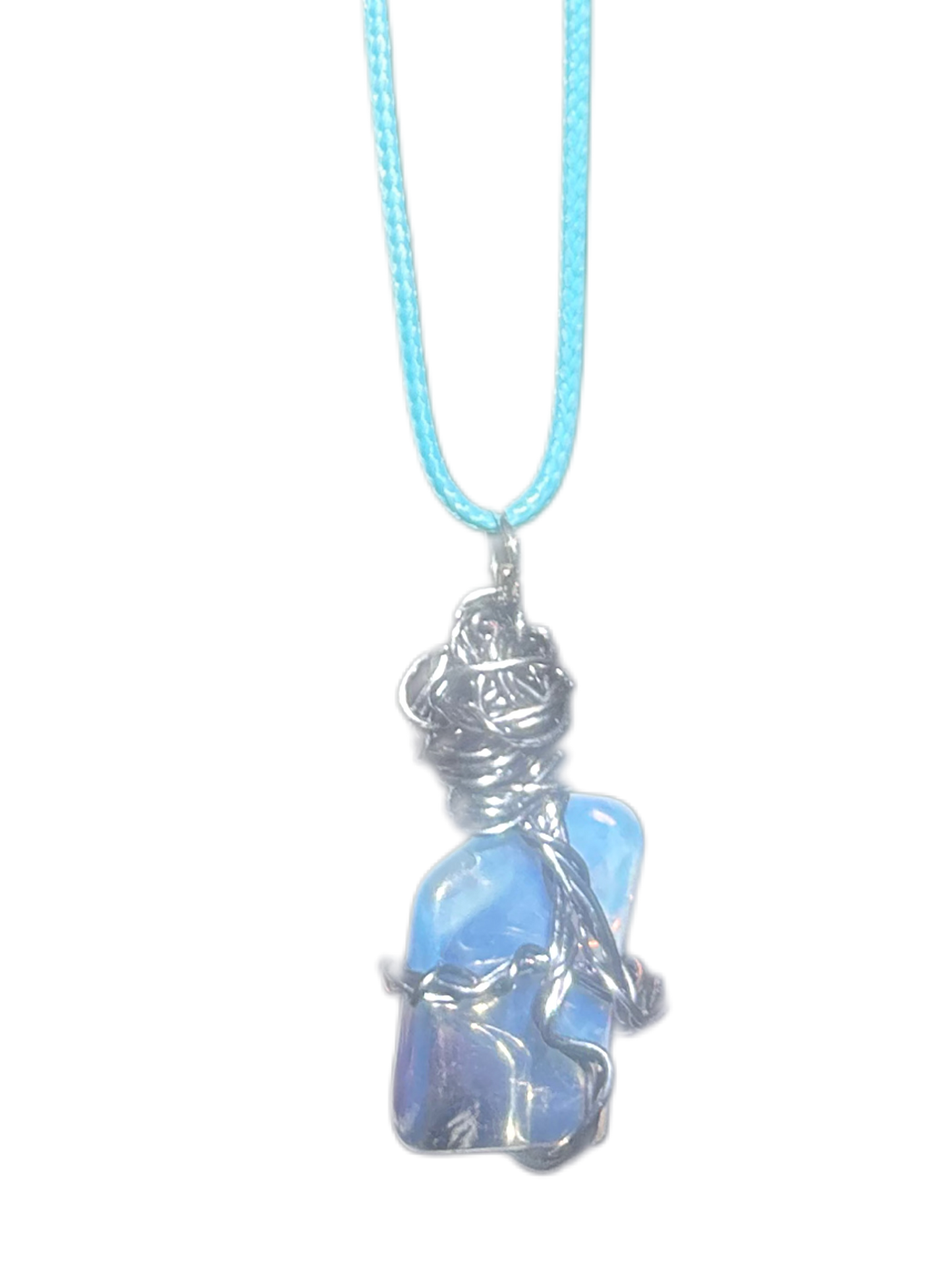 Opalite Silver Wired Necklace