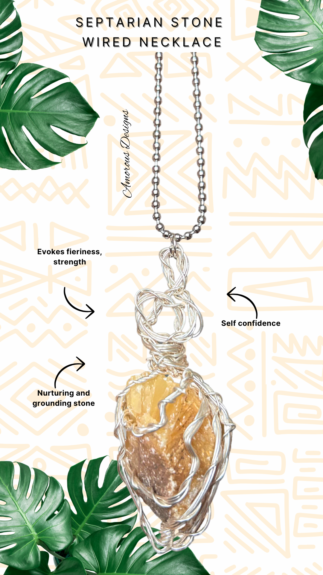 Septarian Wired Necklace