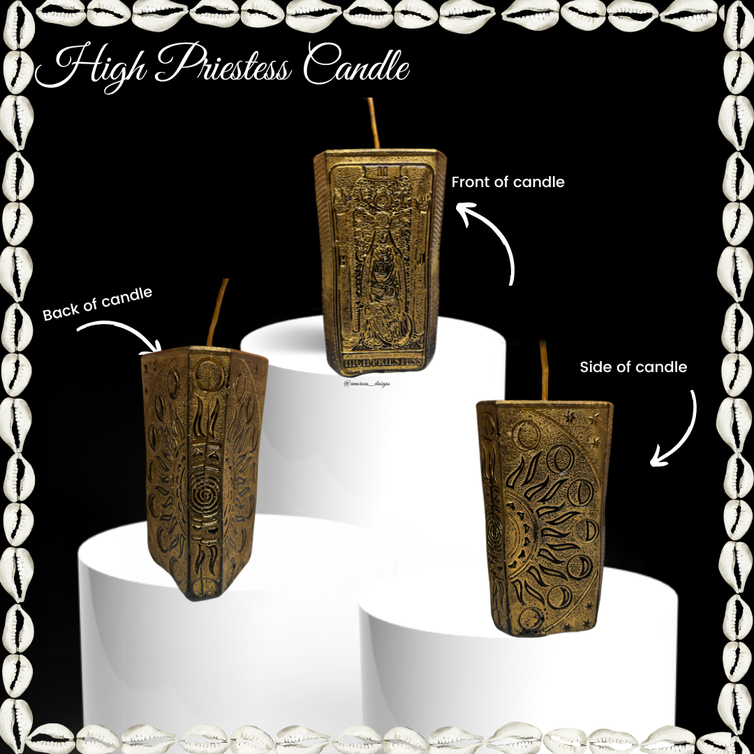 High Priestess Tarot Candle