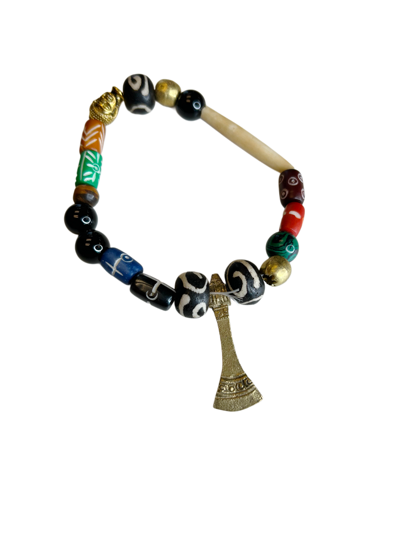 Bead and Brass Bracelets