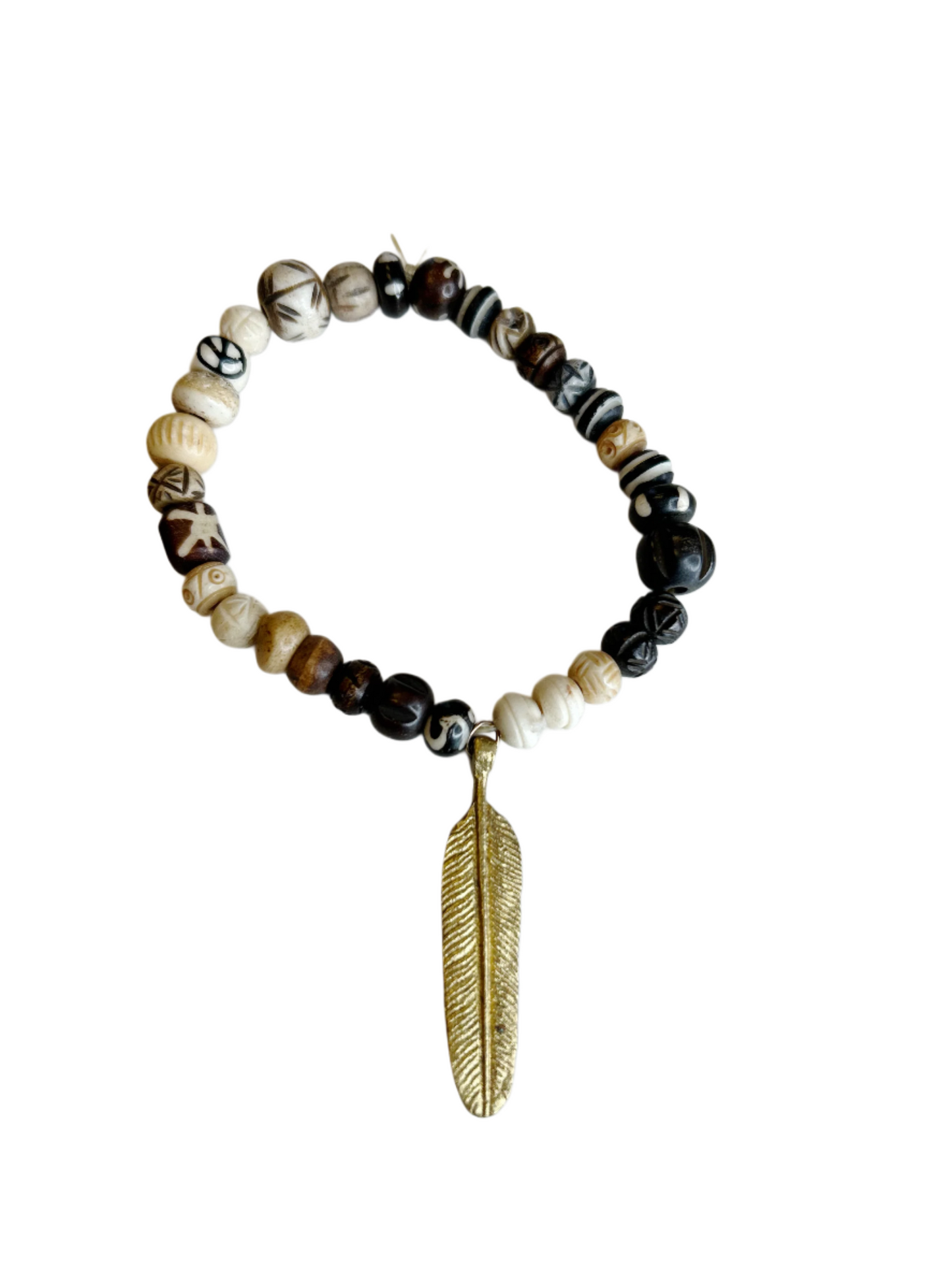 Bead and Brass Bracelets