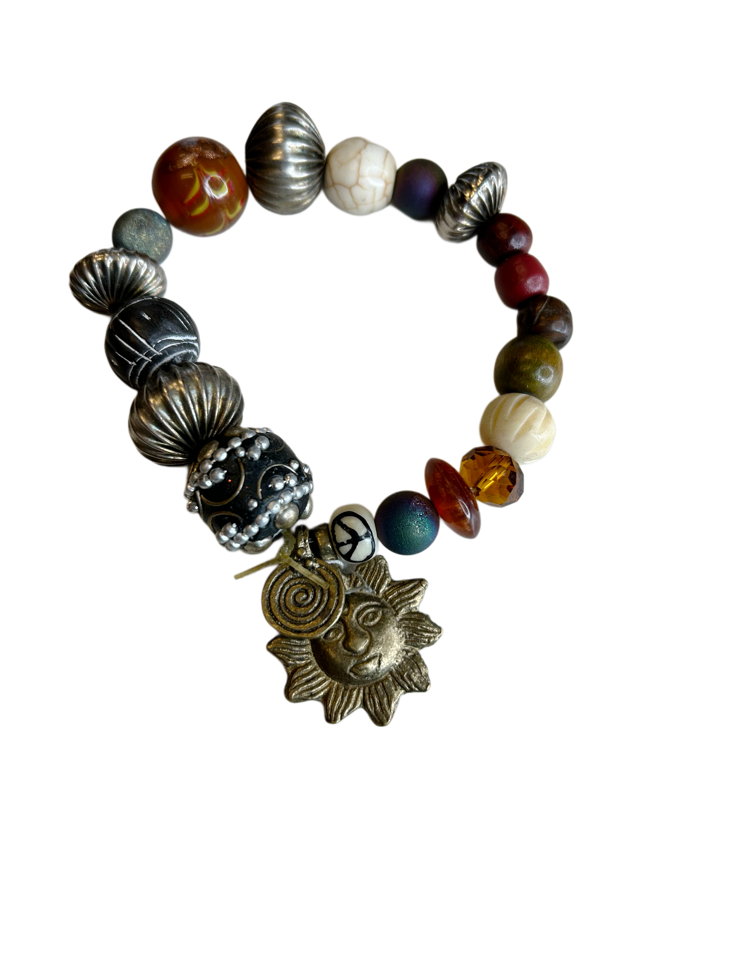 Bead and Brass Bracelets