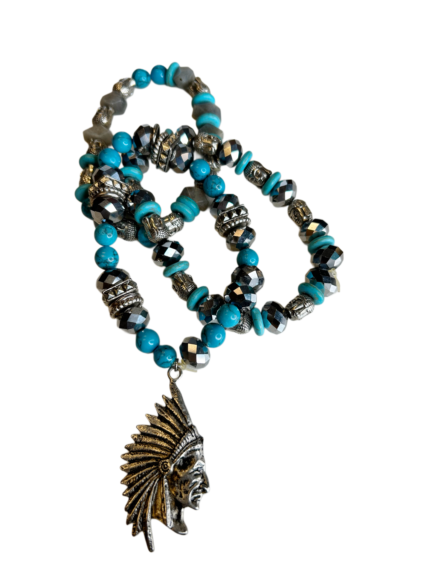 Bead and Brass Bracelets