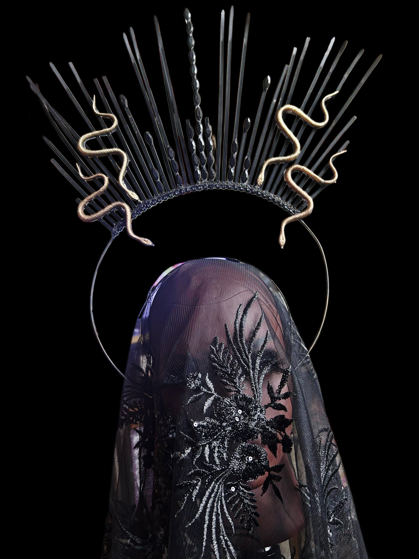 Sacred Crown Adornments: Siren Noire