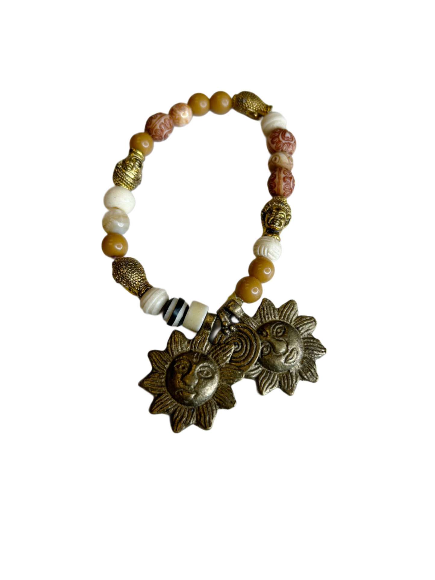 Bead and Brass Bracelets