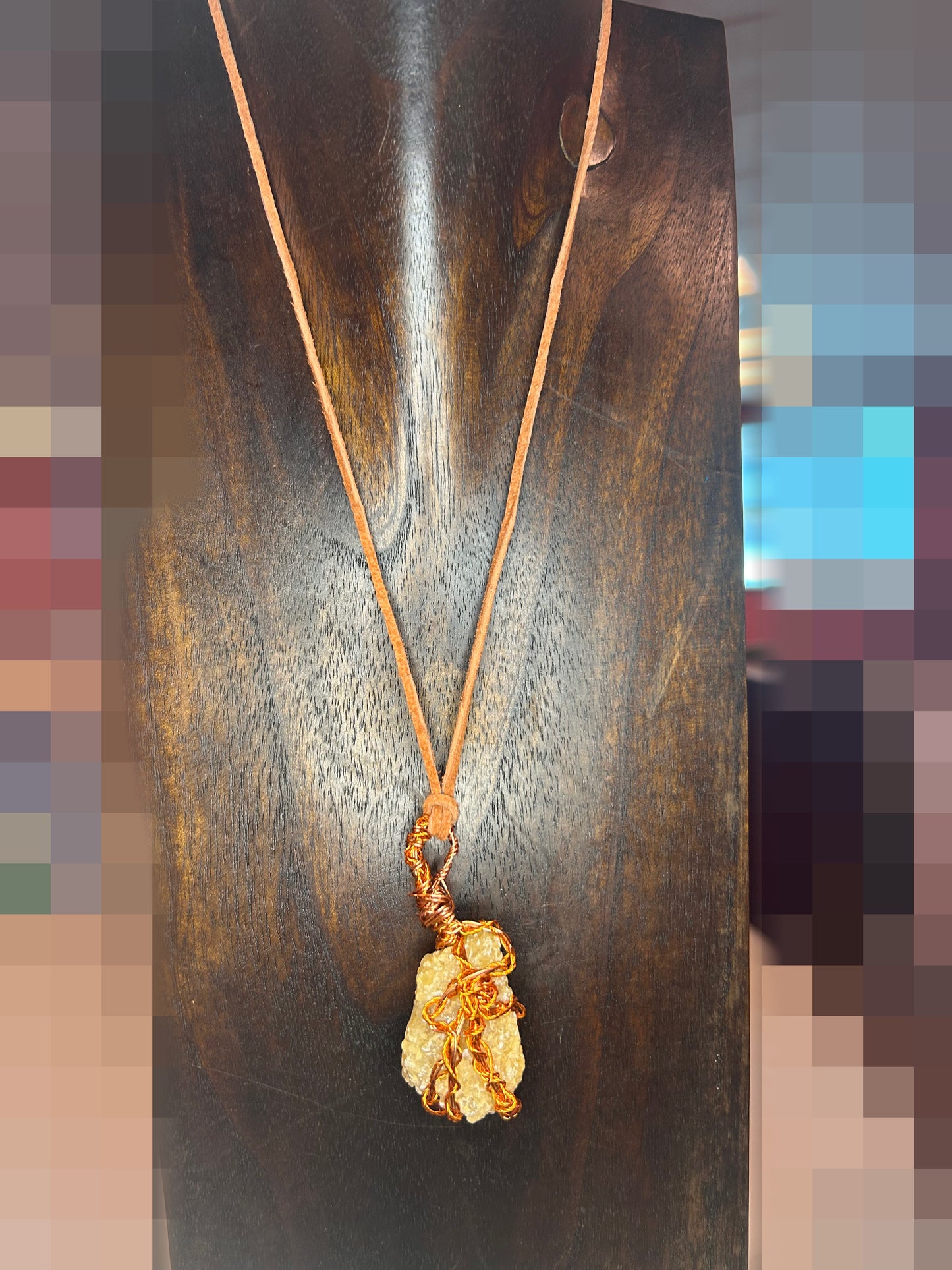 Septarian Copper Wired Necklace