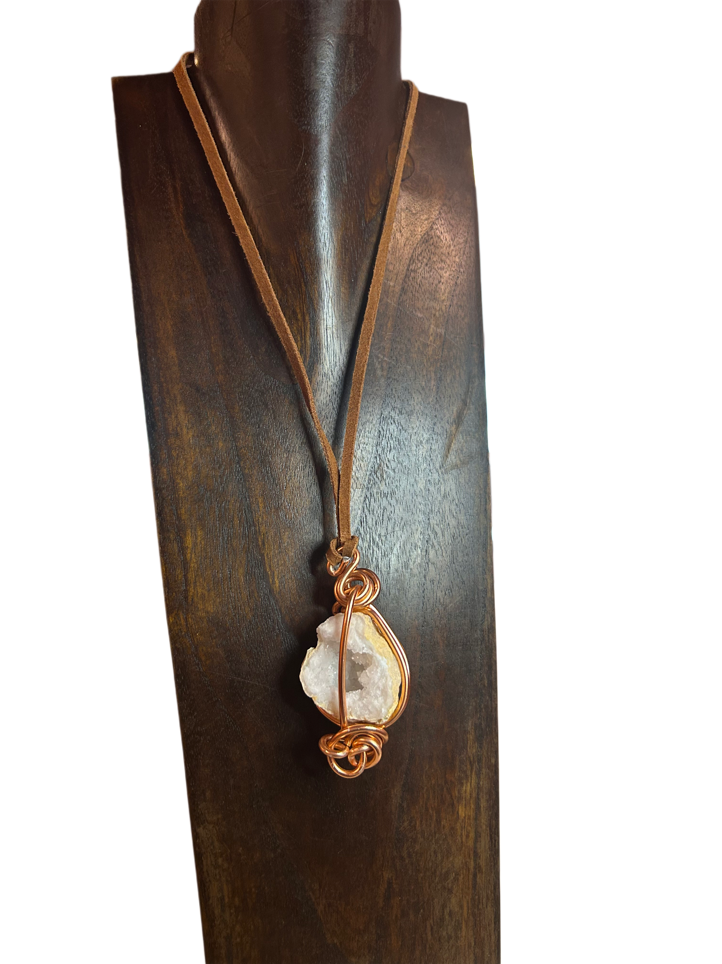 Morrocan Geode Copper Necklace
