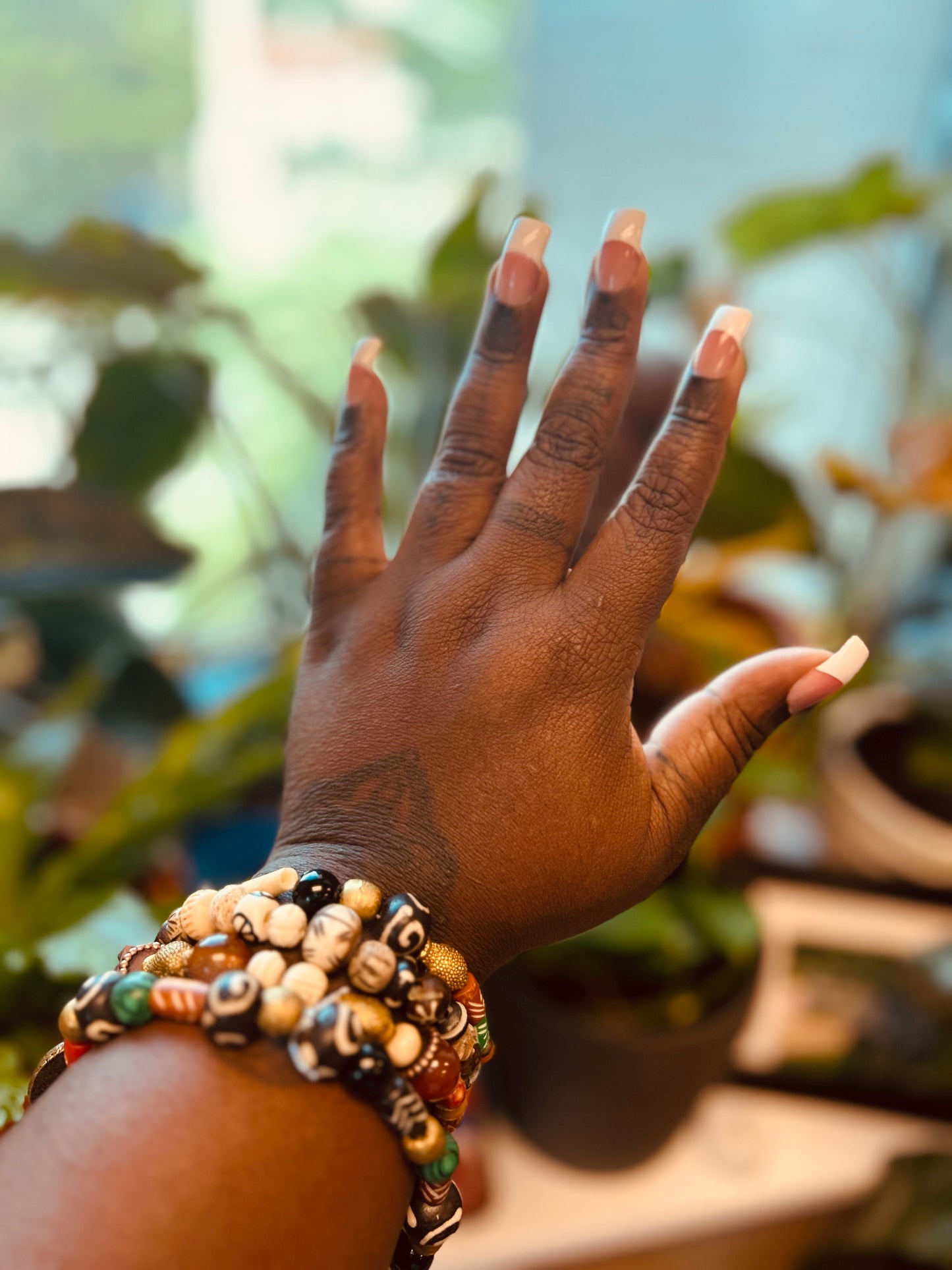 Bead and Brass Bracelets