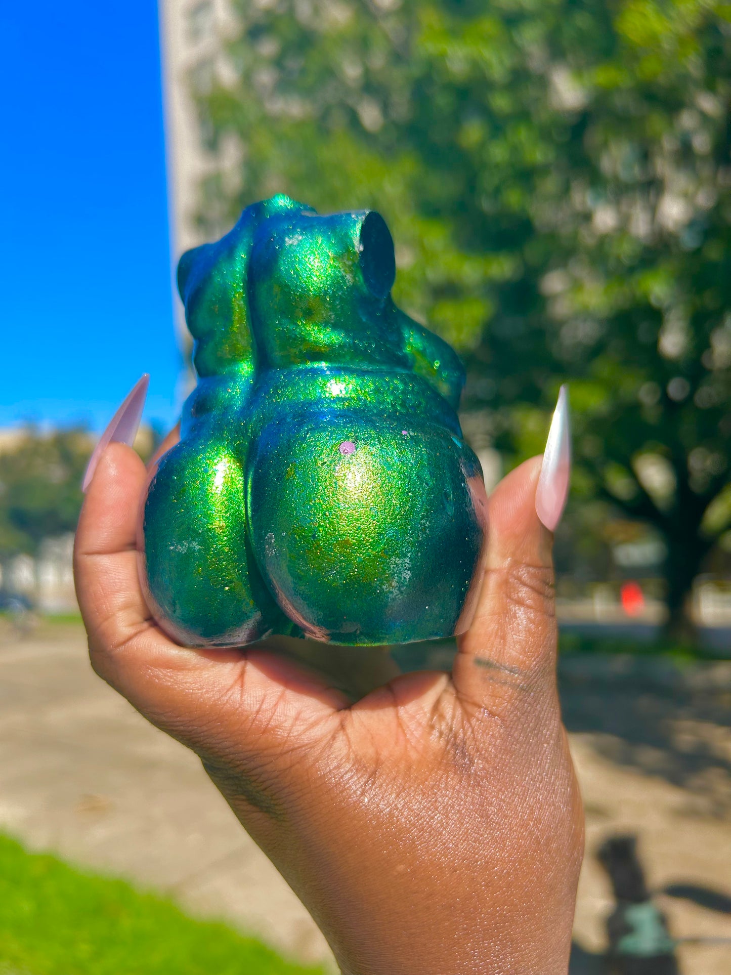 Plus Sized Fat Body Positive Resin Body Sculpture Space in Yo Face