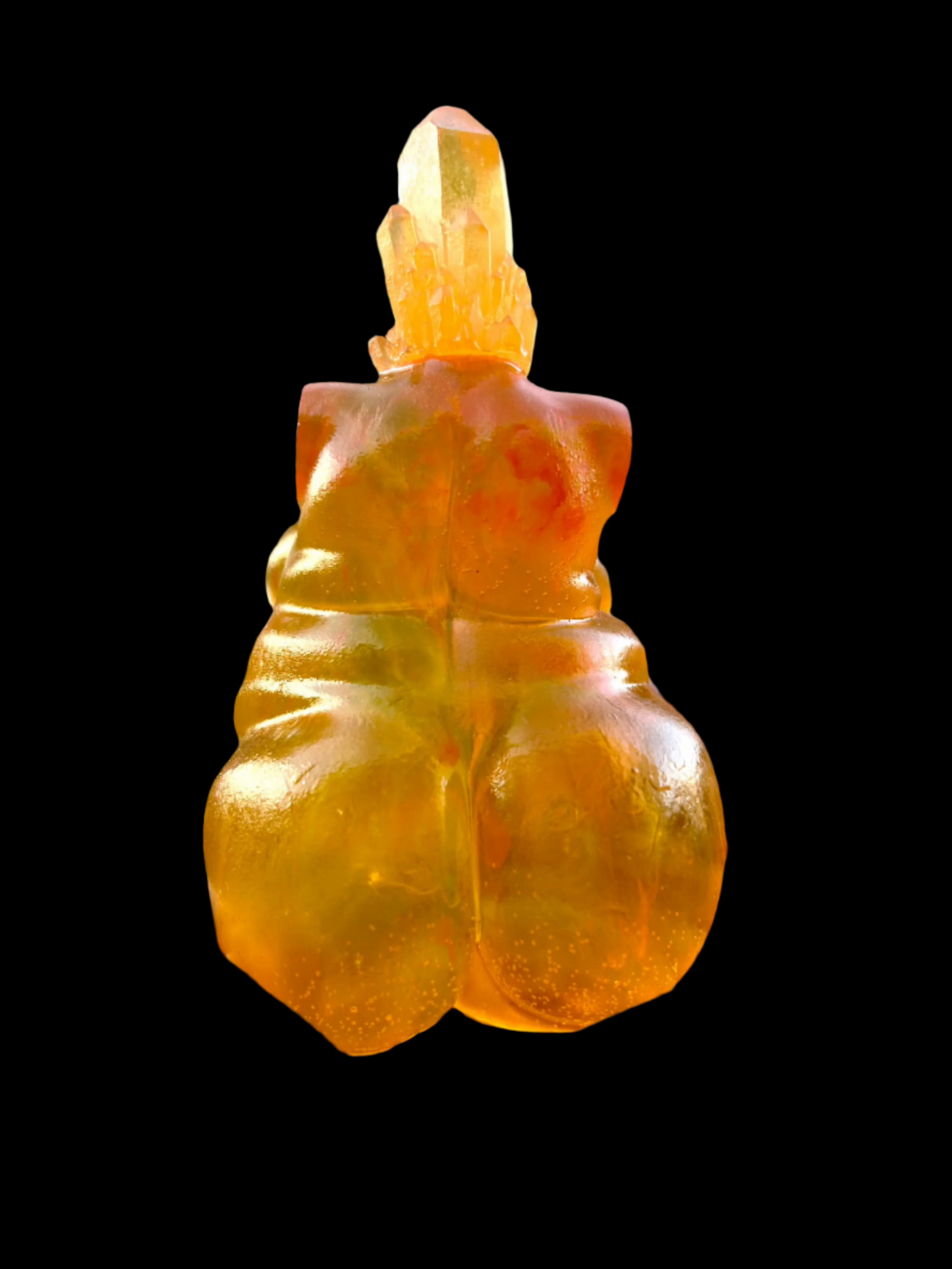 Plus Sized Fat Body Positive Resin Body Sculpture Orangesicle