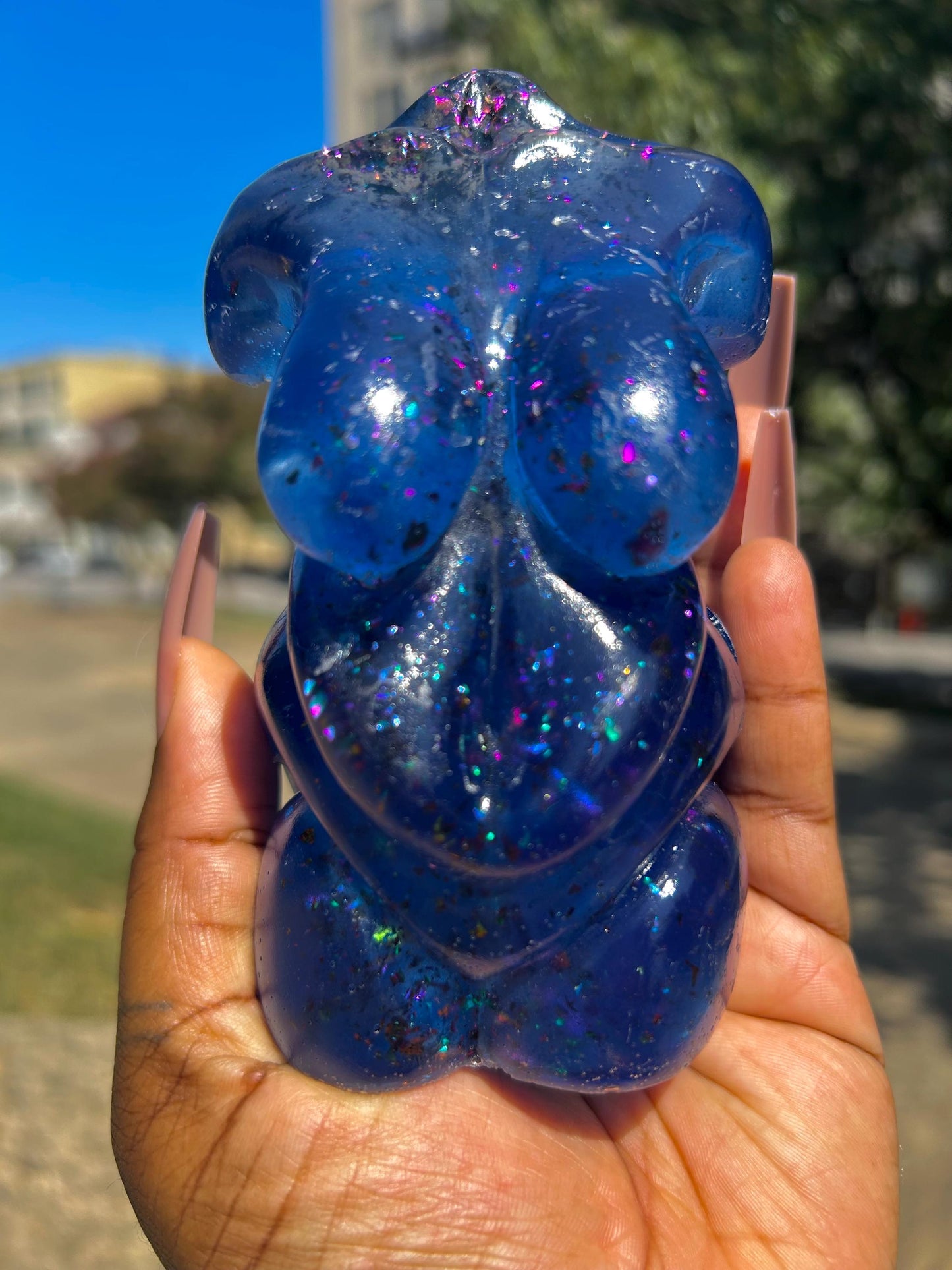 Plus Sized Fat Body Positive Resin Body Sculpture Yemaya'