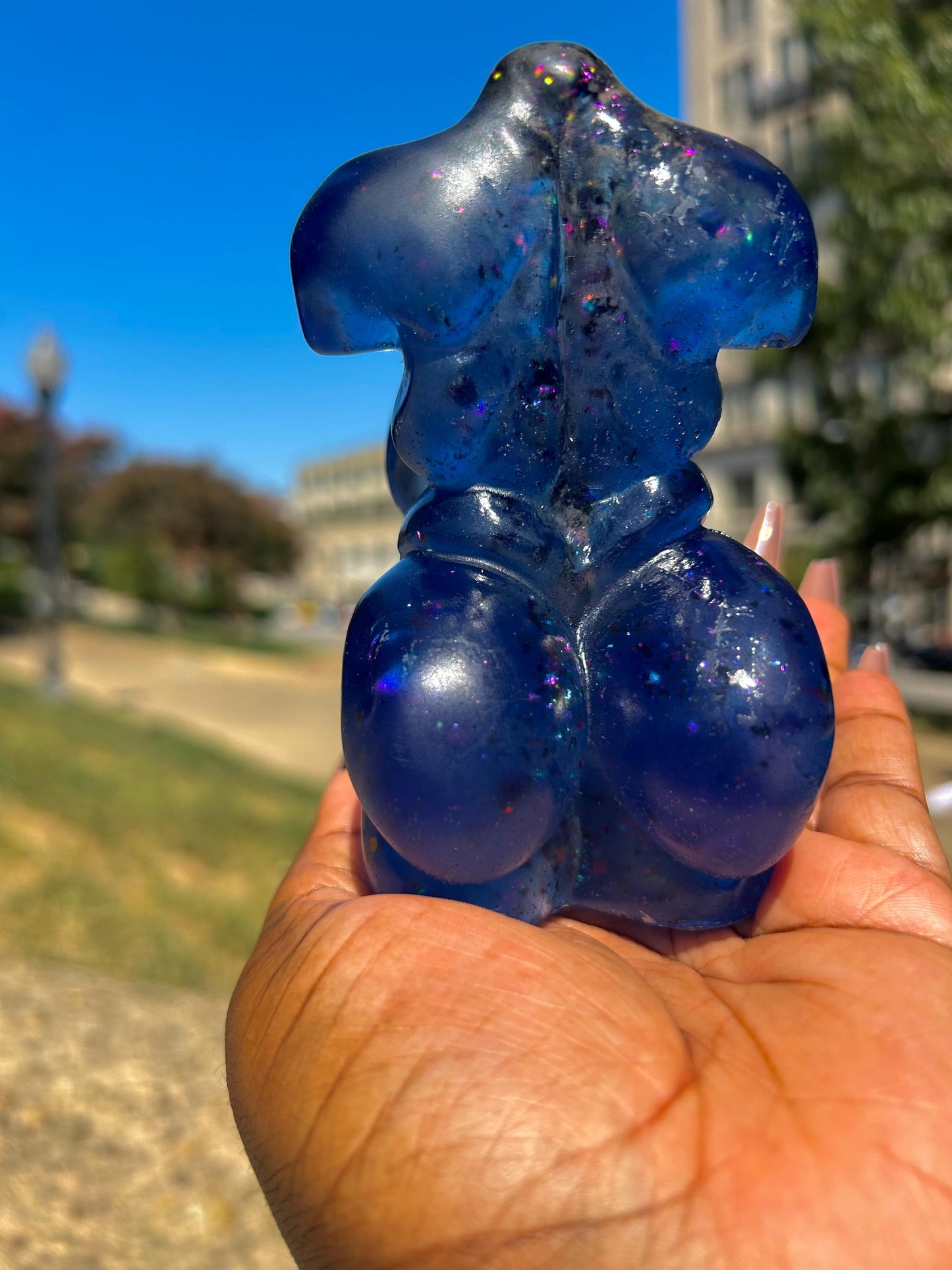 Plus Sized Fat Body Positive Resin Body Sculpture Yemaya'