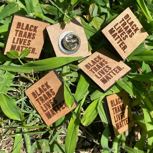 Say Her Name Wooden Pins