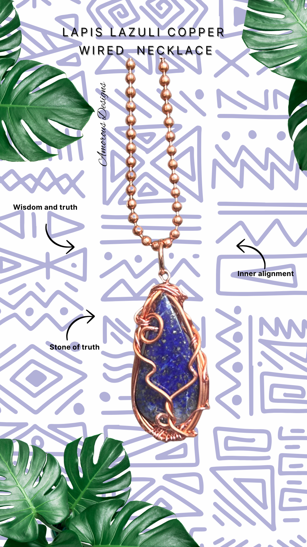 Lapis Lazuli Copper Necklace