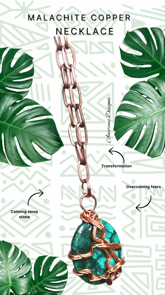 Malachite Copper Necklace