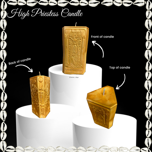 High Priestess Tarot Candle