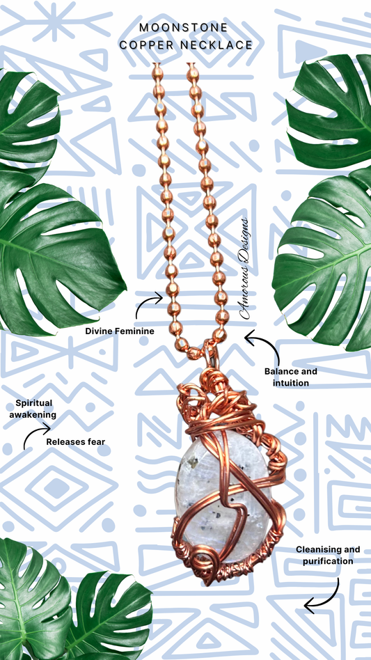 Moonstone Copper Necklace