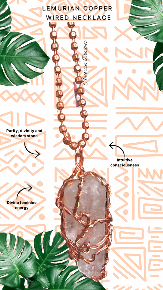 Lemurian Copper Wired Necklace