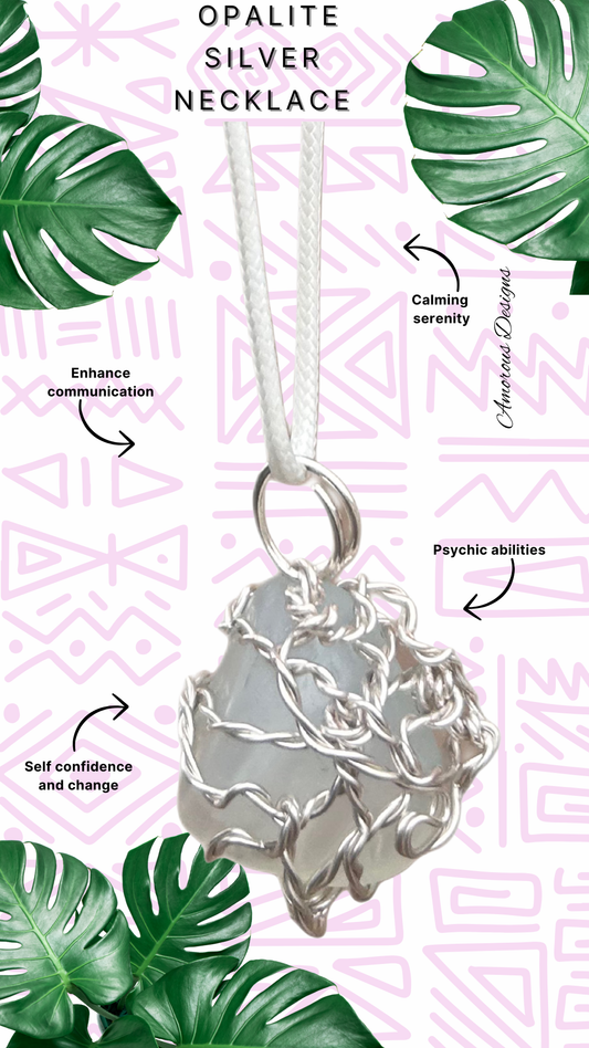 Opalite Silver Wired Necklace II