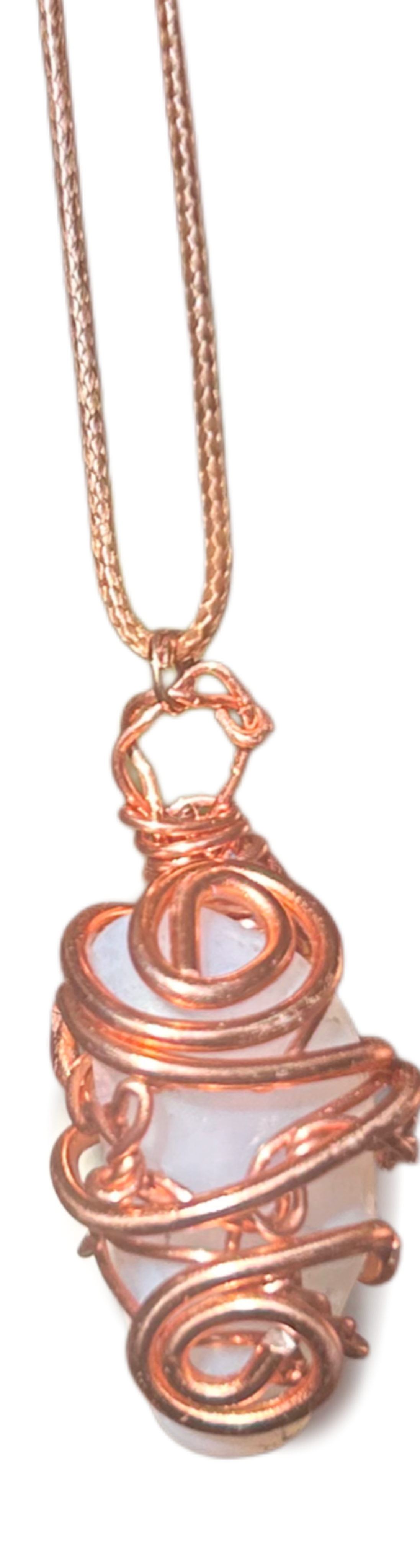 Opalite Aluminum Copper Necklace