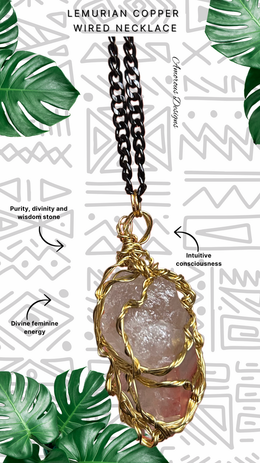 Lemurian Brass Wired Necklace