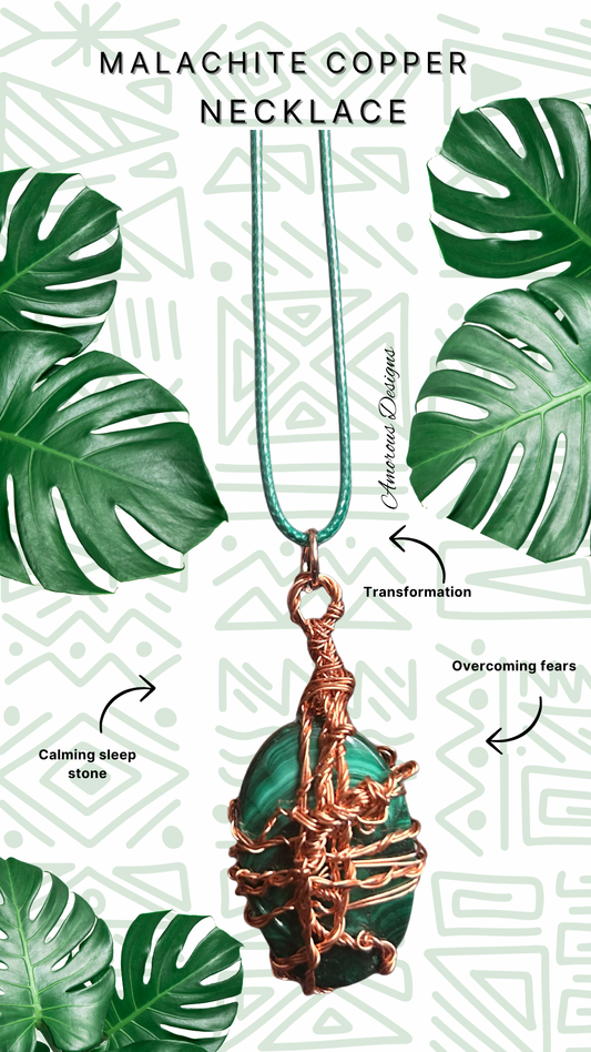 Malachite Copper Necklace 02