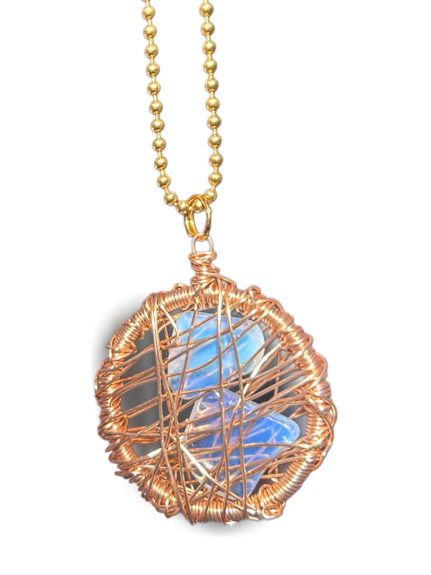 Opalite Brass Dreamcatcher
