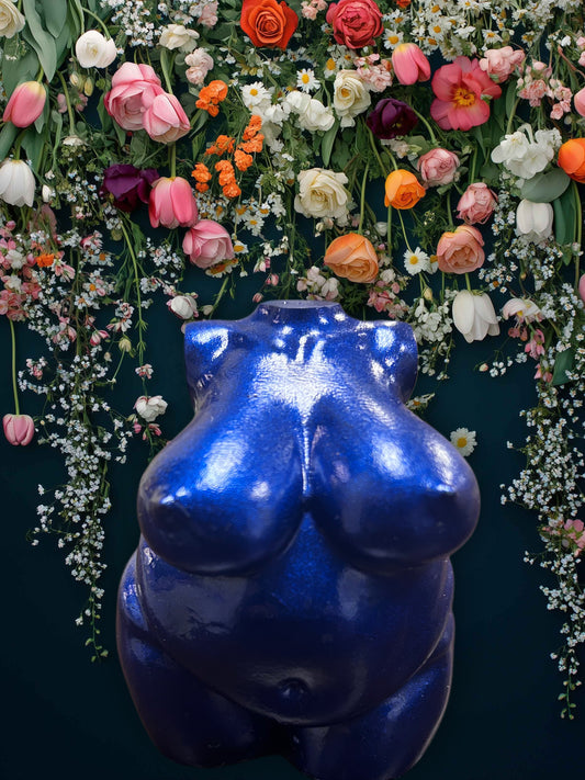 Plus Sized Resin Body Sculpture Deep Blue Sea