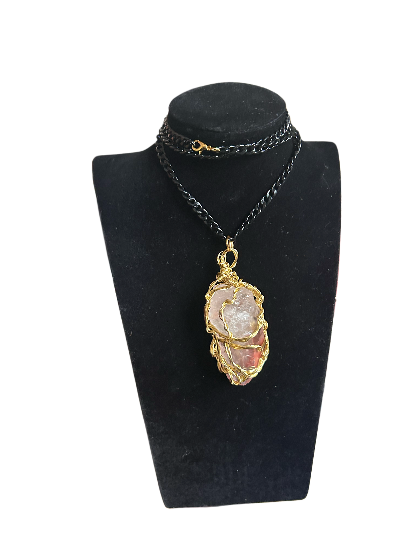 Lemurian Brass Wired Necklace