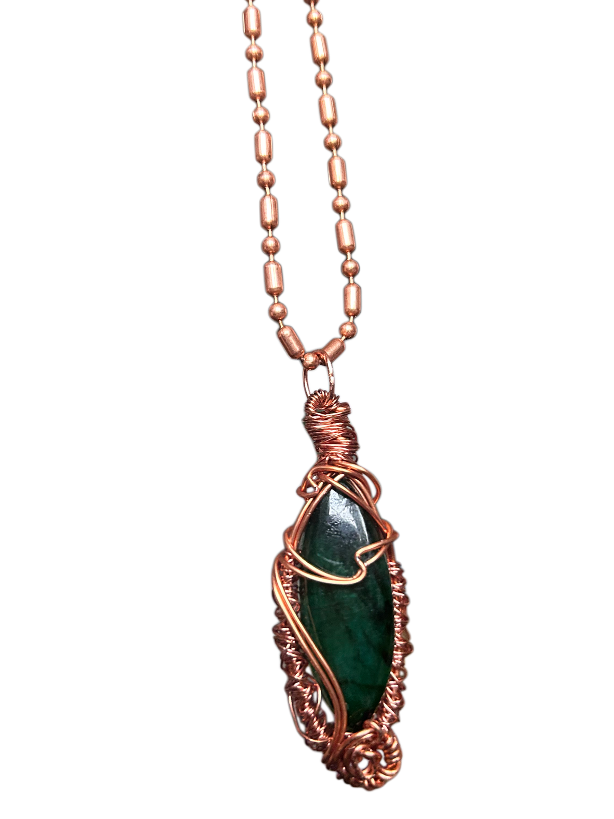 Green Labradorite Copper
