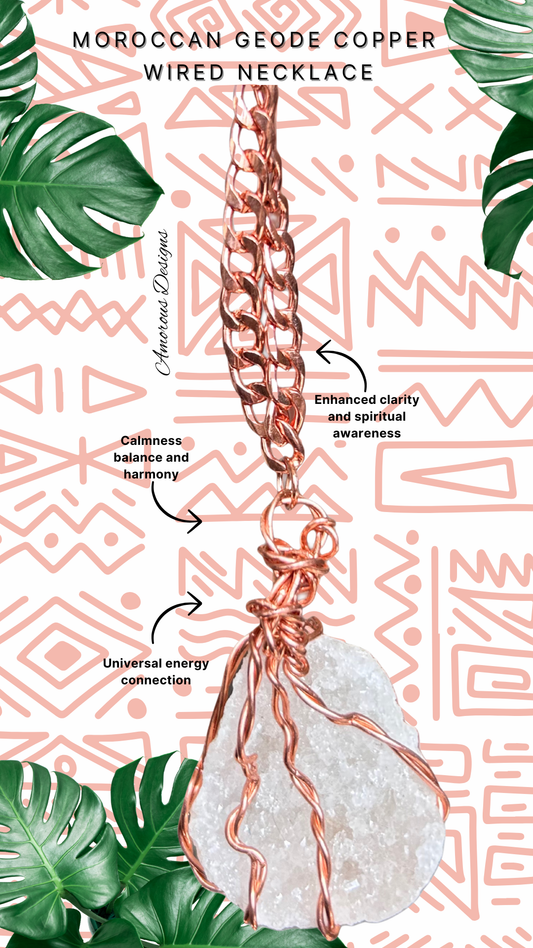 Morrocan Geode Copper Necklace II