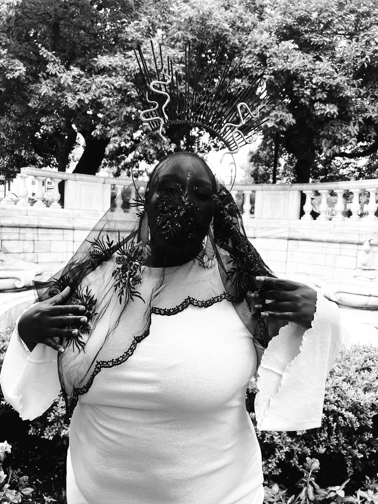 Sacred Crown Adornments: Siren Noire