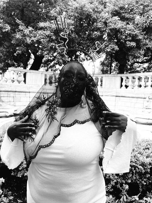 Sacred Crown Adornments: Siren Noire