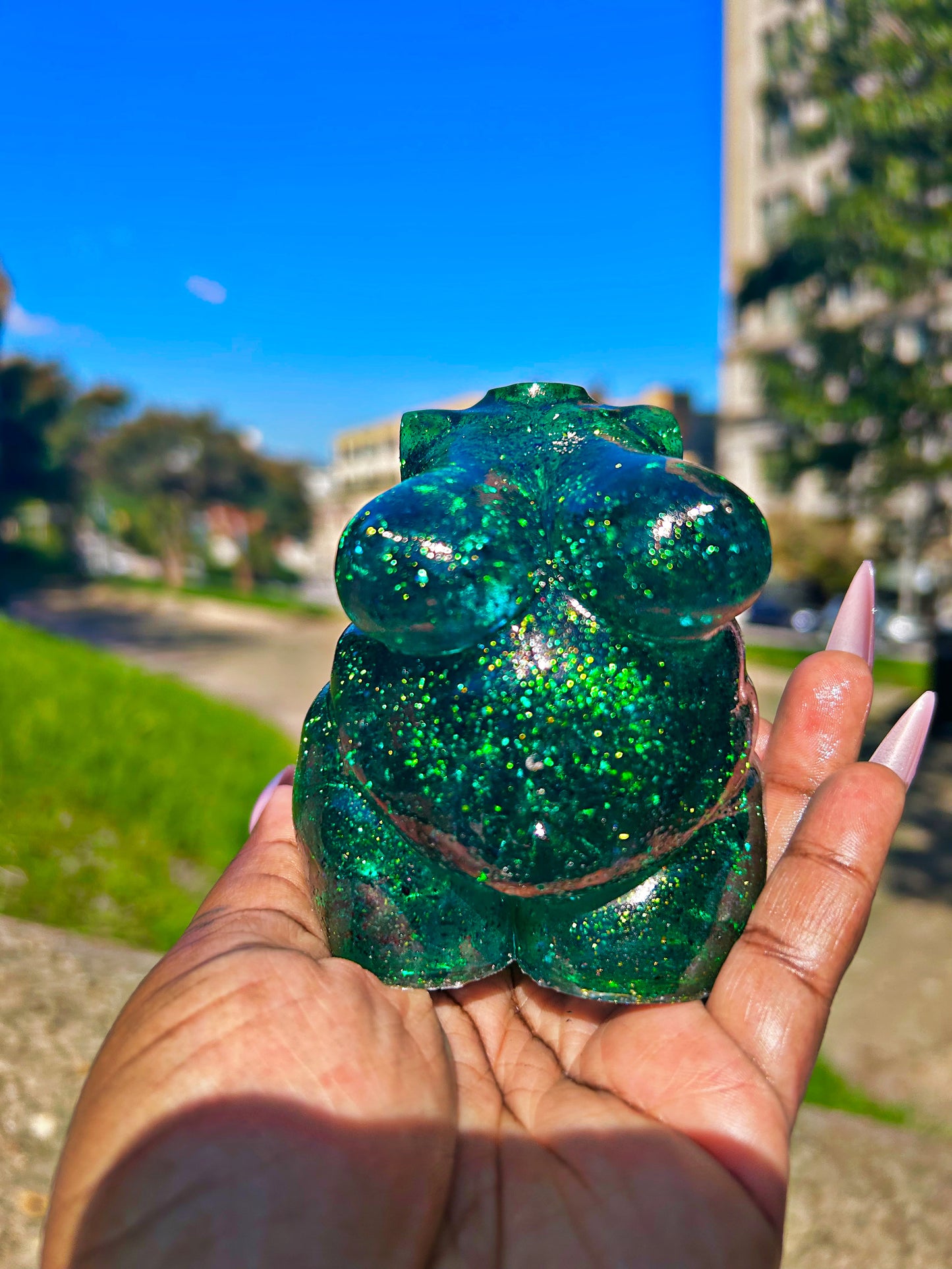 Plus Sized Fat Body Positive Resin Body Sculpture Goblin