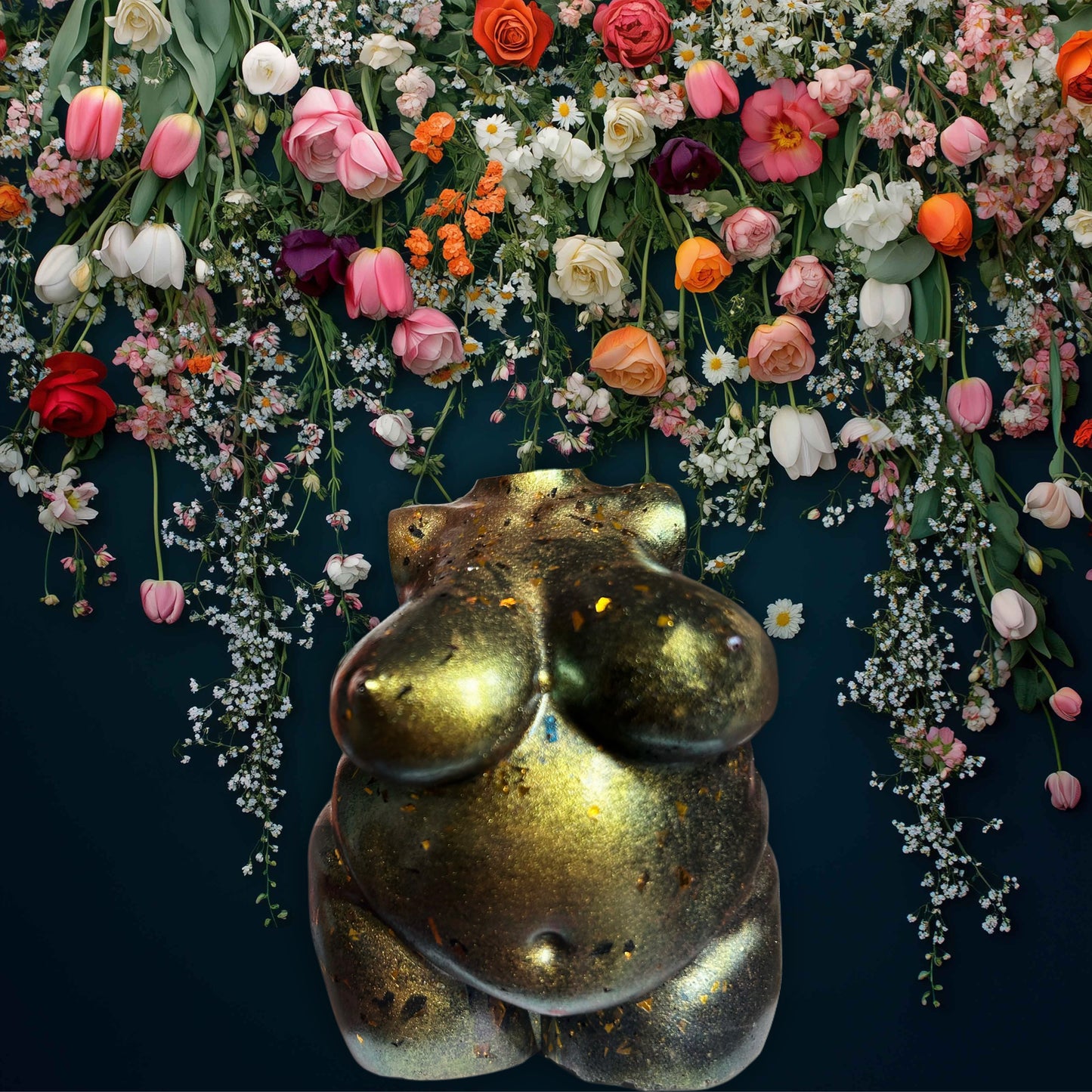Plus Sized Resin Body Sculpture Bulletproof Soul