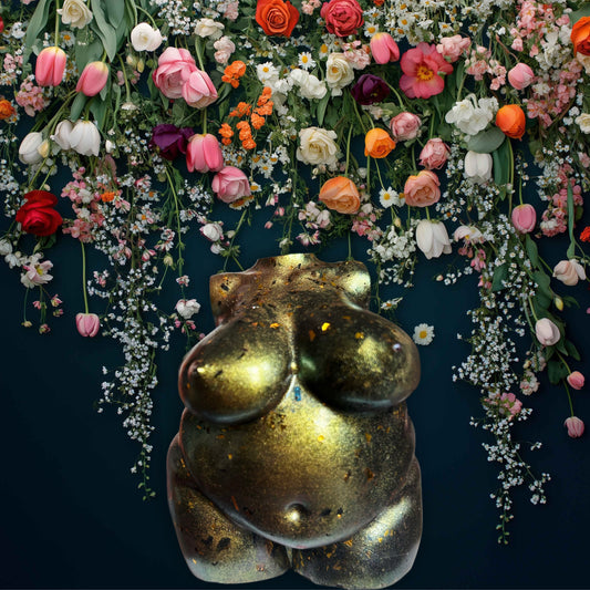 Plus Sized Resin Body Sculpture Bulletproof Soul