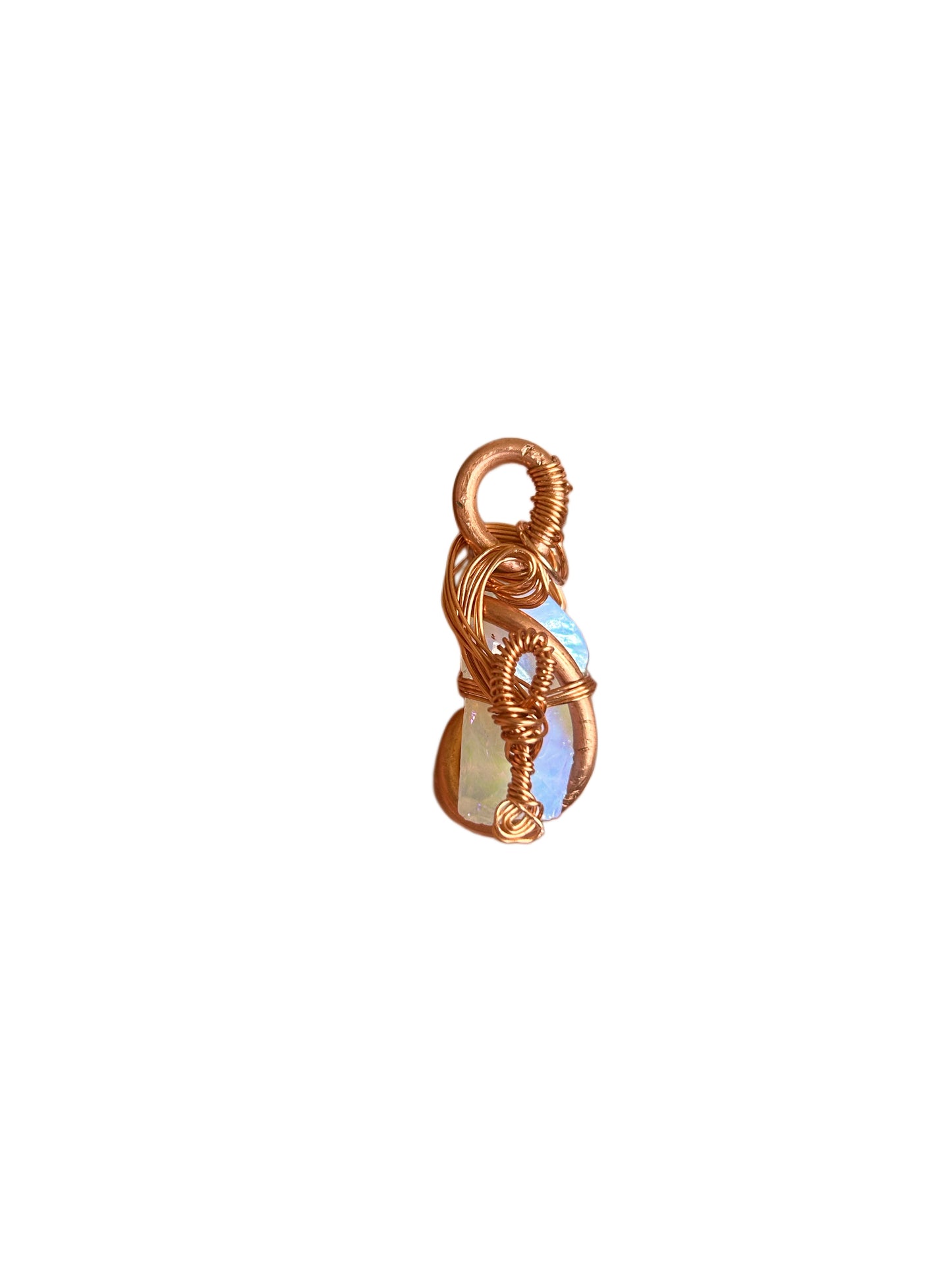 Tumbled Opalite Copper Wired Pendant02