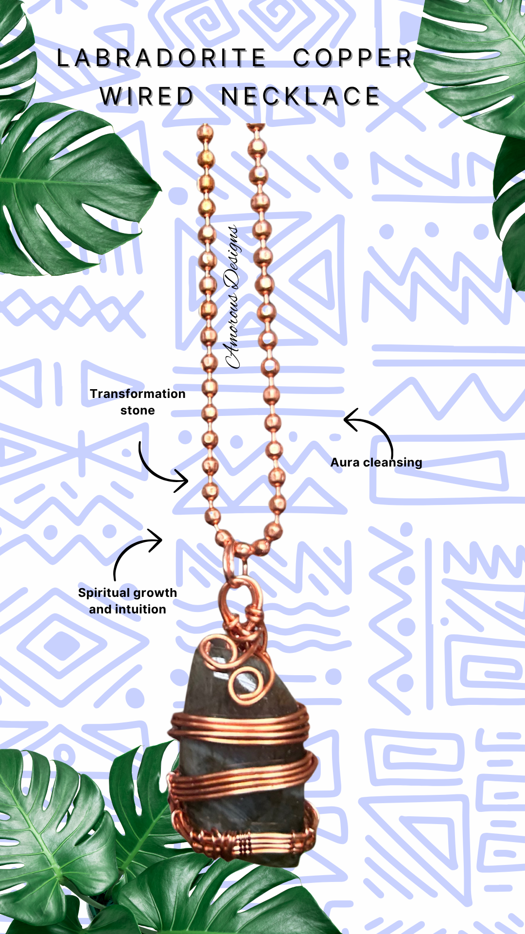 Labradorite Copper Necklace