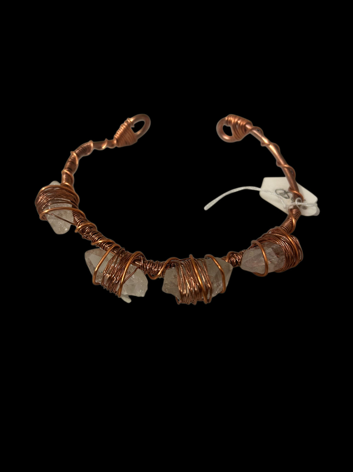 Copper Crystal Cuffs