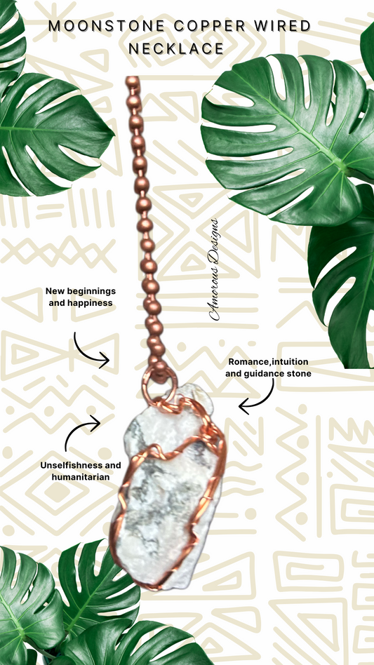 Moonstone Copper Necklace