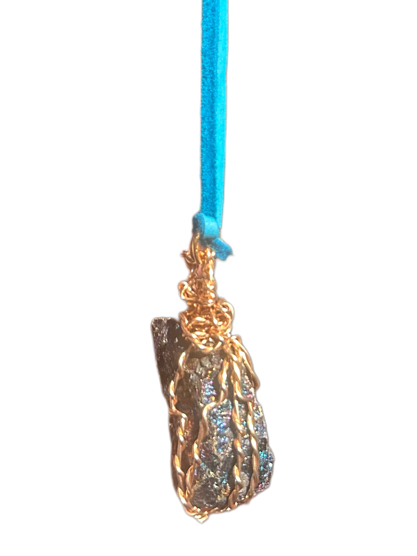 Peacock Ore Copper Wired Choker