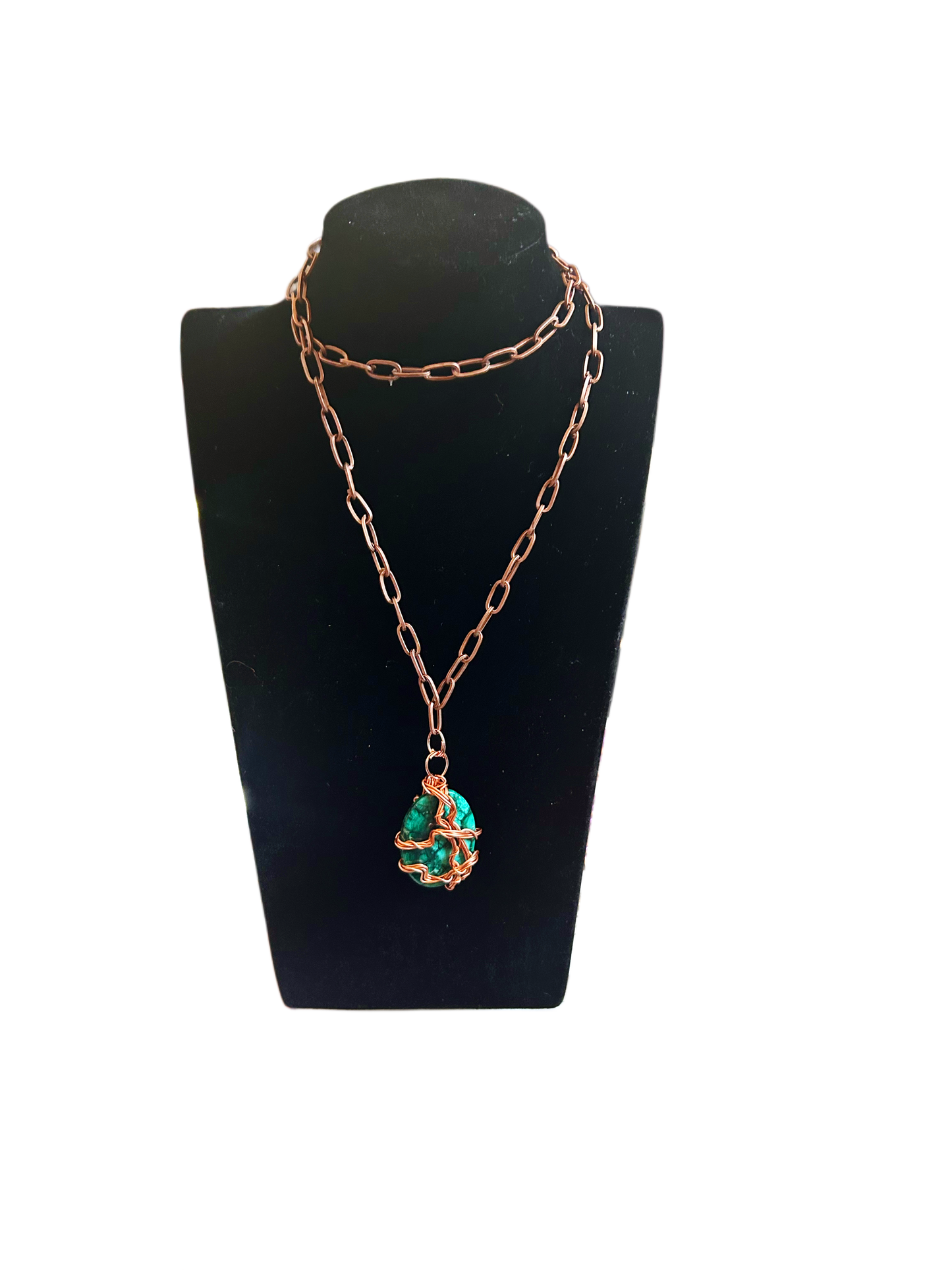 Malachite Copper Necklace