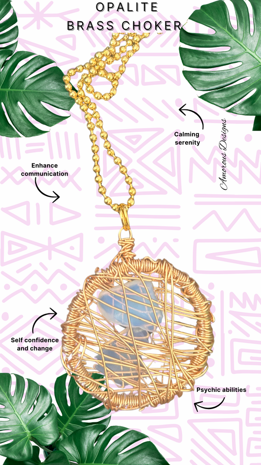 Opalite Brass Dream Catcher