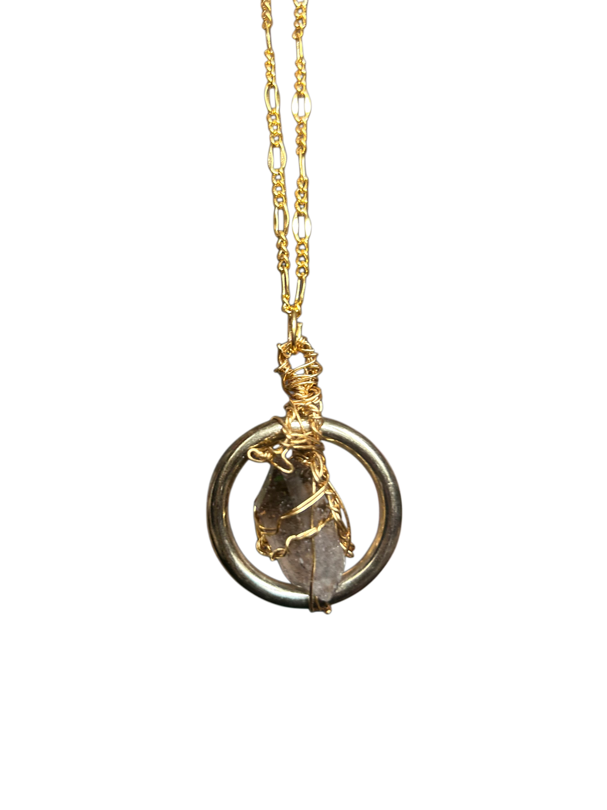 Smoky Quartz Brass Mini Portal