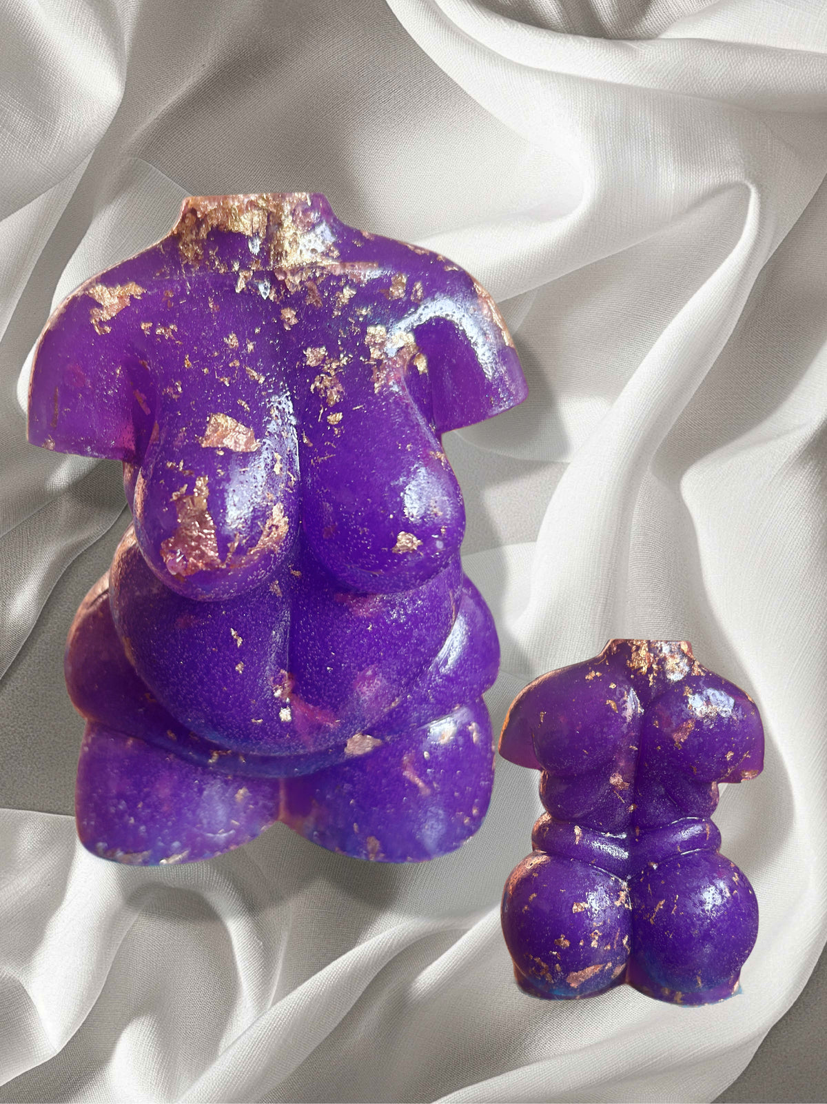 Plus Sized Resin Body Sculpture Juicy Goddess Purplexed