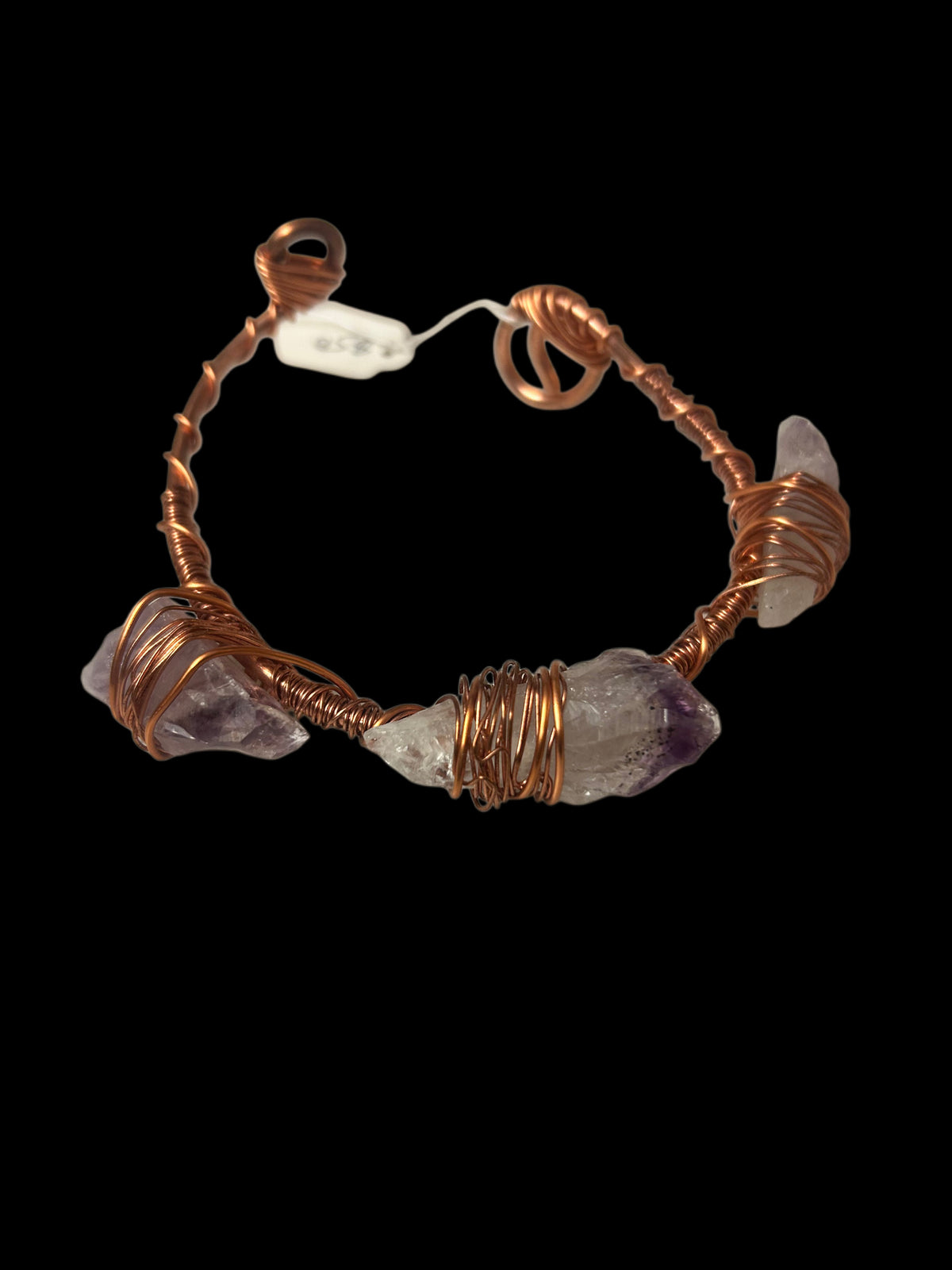 Copper Crystal Cuffs