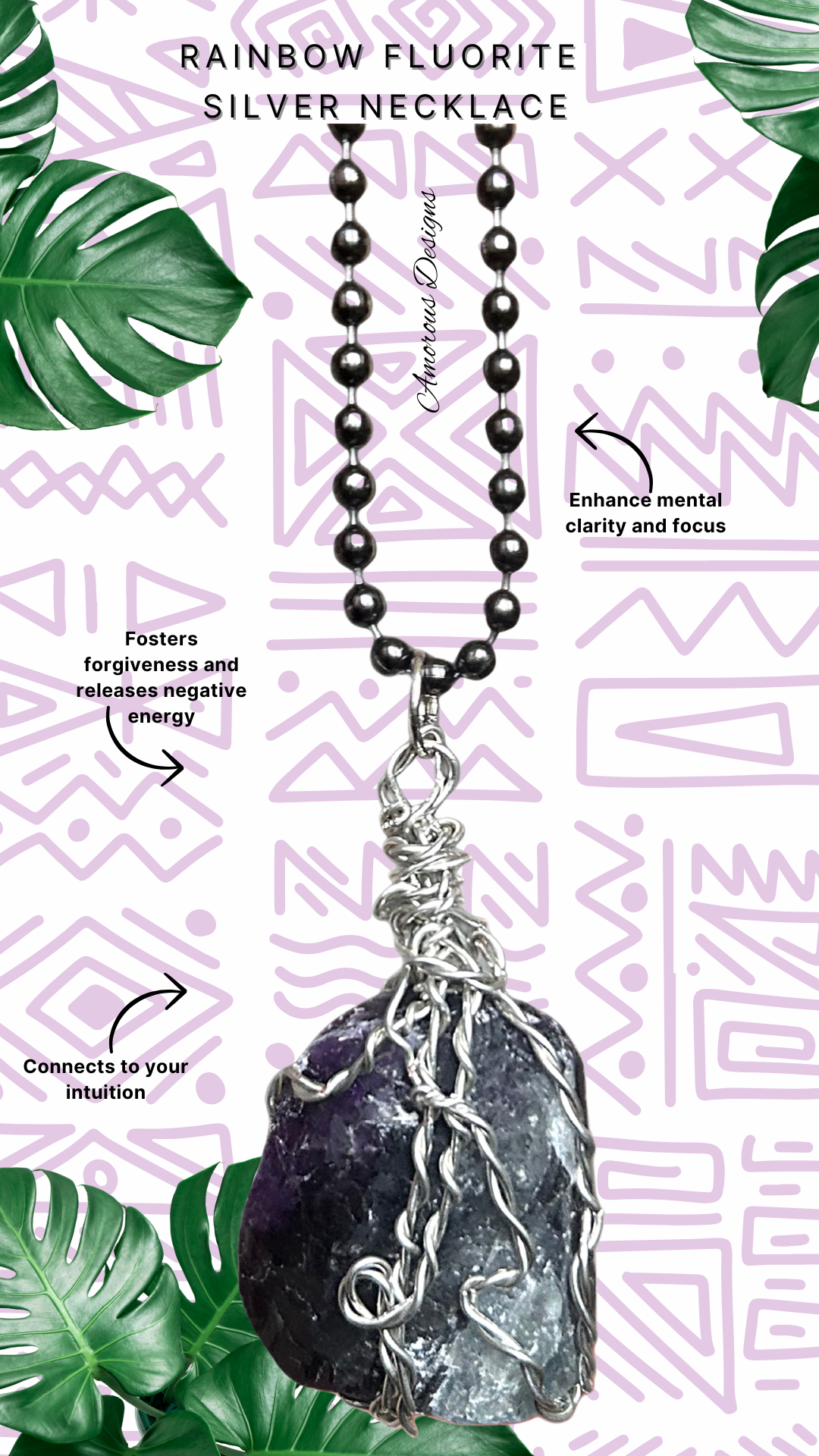 Rainbow Fluorite Copper Silver